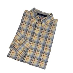 Wrangler George‎ Strait Cowboy Cut Shirt XXL Plaid 100% Cotton LS Western *Read